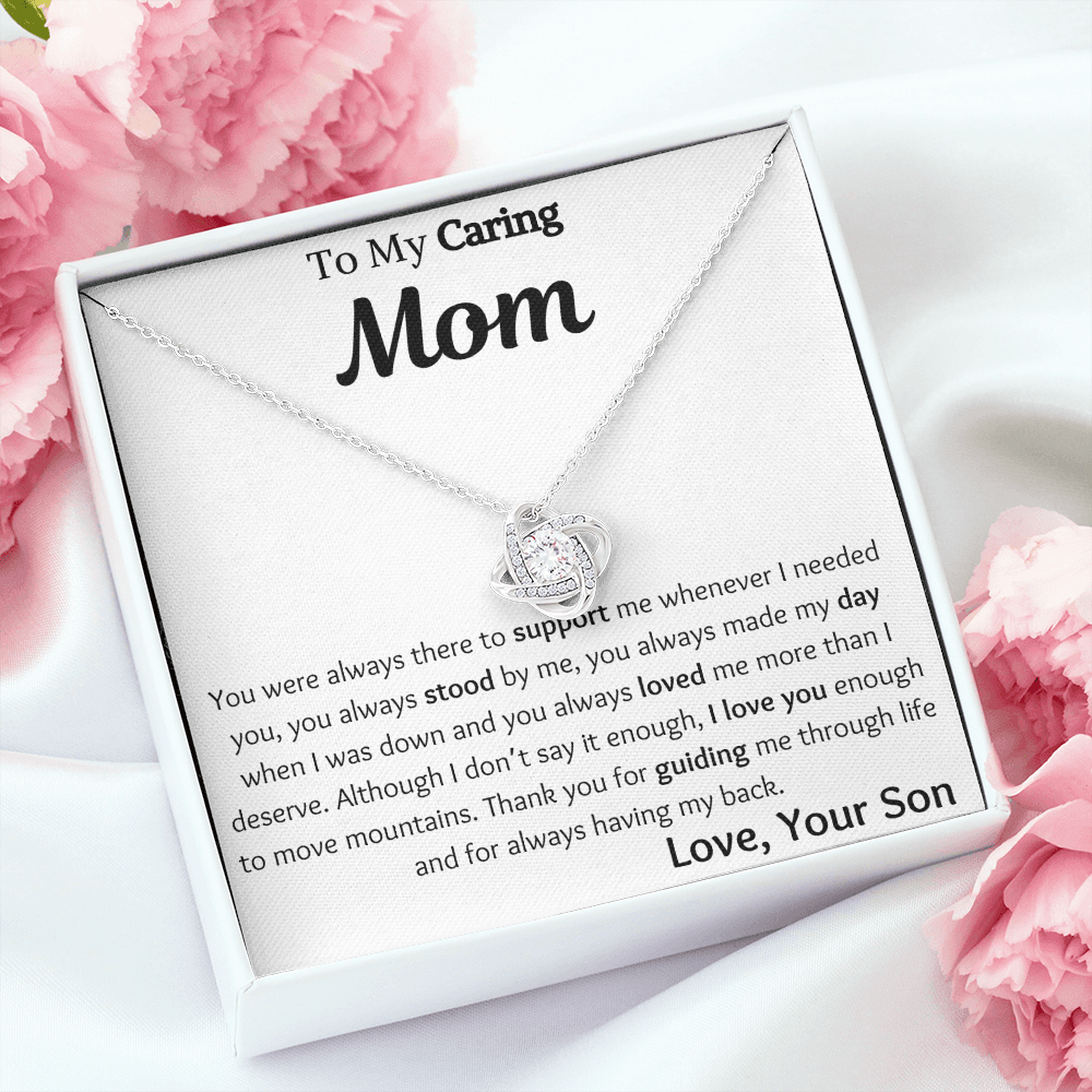 To My Mom Necklace Gift from Son, Mother's Day Gift for Mom from Son, Mom Necklace Birthday Gift from Son, Mother Son Gift from Mom