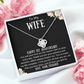 To My Wife 1st Anniversary Love Knot Necklace