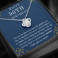 Happy 50th Birthday Love Knot Necklace
