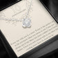 10 Year Anniversary Love Knot Necklace