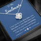 To My Soulmate Love Knot Necklace