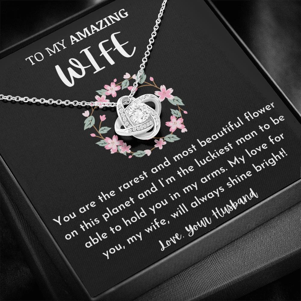 To My Amazing Wife - Most Beautiful Flower Necklace