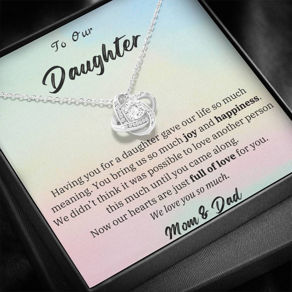 To Our Daughter from Parents Necklace