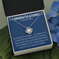 Congratulations Class of 2022 Love Knot Necklace