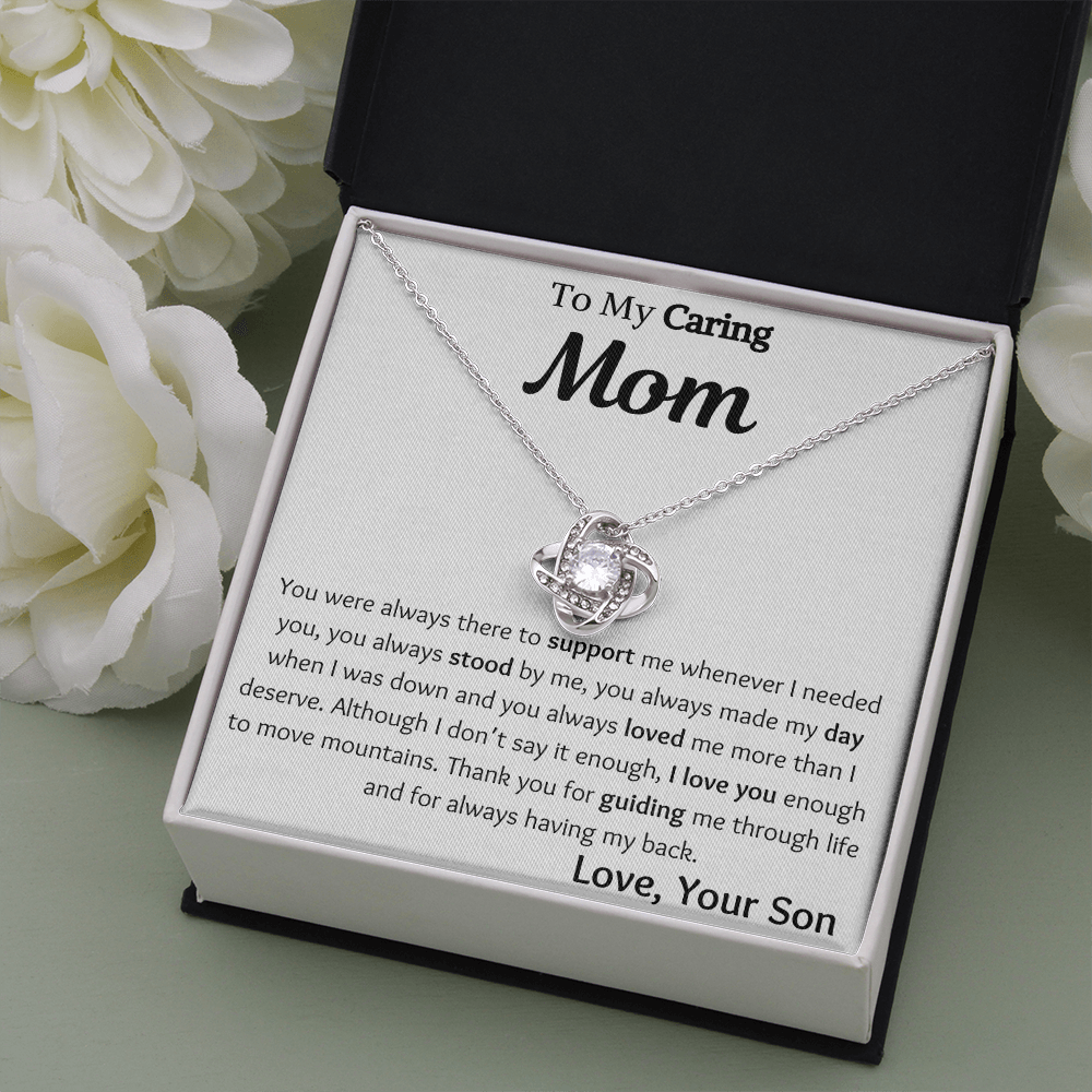 To My Mom Necklace Gift from Son, Mother's Day Gift for Mom from Son, Mom Necklace Birthday Gift from Son, Mother Son Gift from Mom