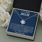 To My Caring Mom Love Knot Necklace from Son