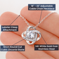 To My Caring Mom From Son Love Knot Necklace