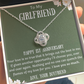 Happy 1st Anniversary To My Girlfriend from Boyfriend Love Knot Necklace