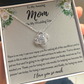 To My Amazing Mom On My Wedding Day Love Knot Necklace