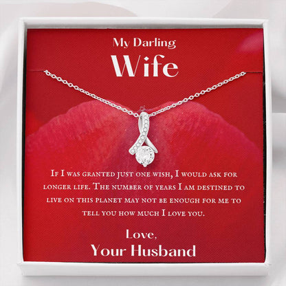 My Darling Wife One Wish Necklace