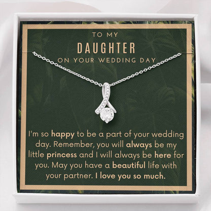 To My Daughter On Your Wedding Day Necklace