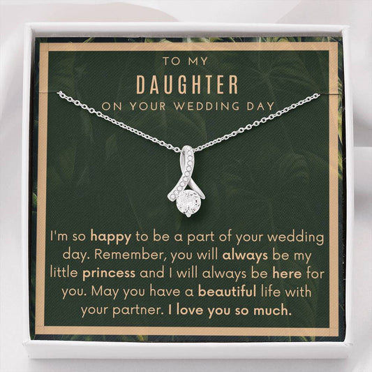 To My Daughter On Your Wedding Day Necklace