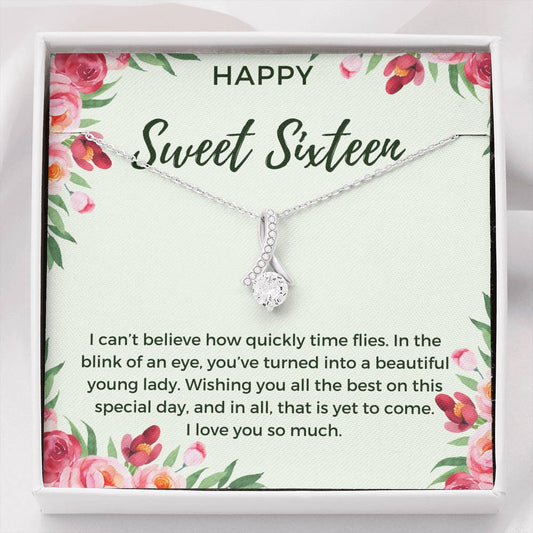 Happy Sweet Sixteen Birthday Necklace