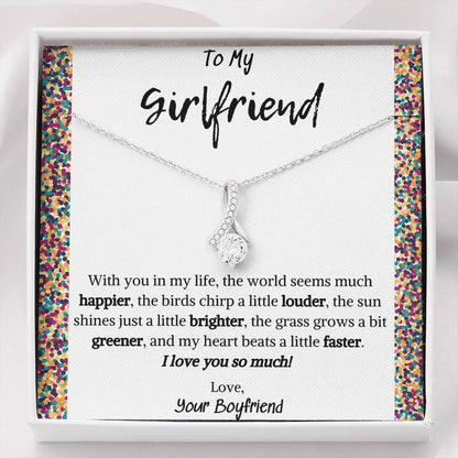 To My Girlfriend Alluring Beauty Necklace