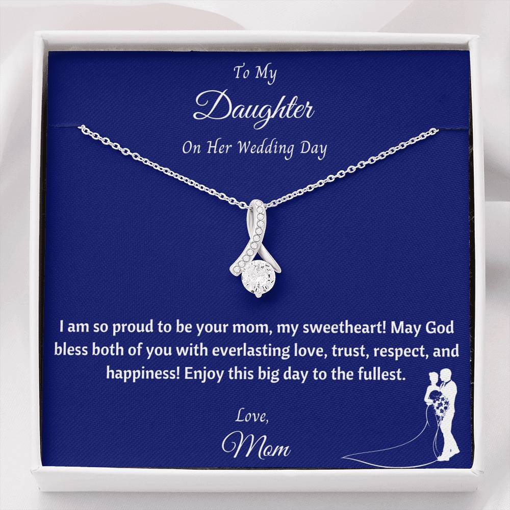 To My Daughter On Her Wedding Day Necklace