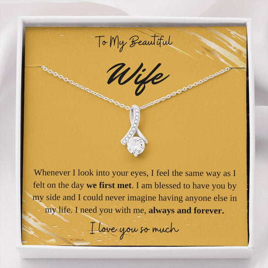 To My Beautiful Wife Necklace