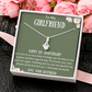 Happy 1st Anniversary To My Girlfriend from Boyfriend Ribbon Necklace