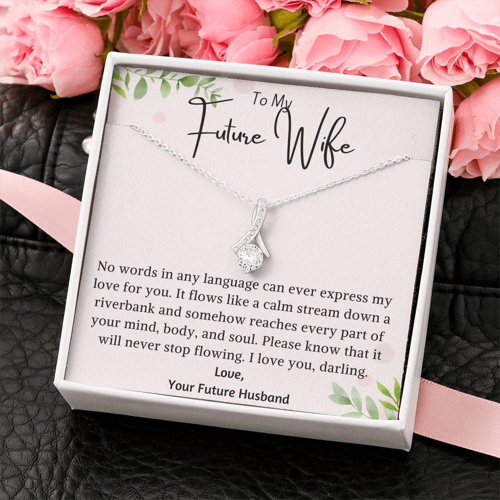 To My Future Wife - Can't Wait To Marry You - Love Knot HGF97bLK –  Heart-Teez