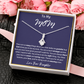 To My Mom from Your Daughter Ribbon Necklace