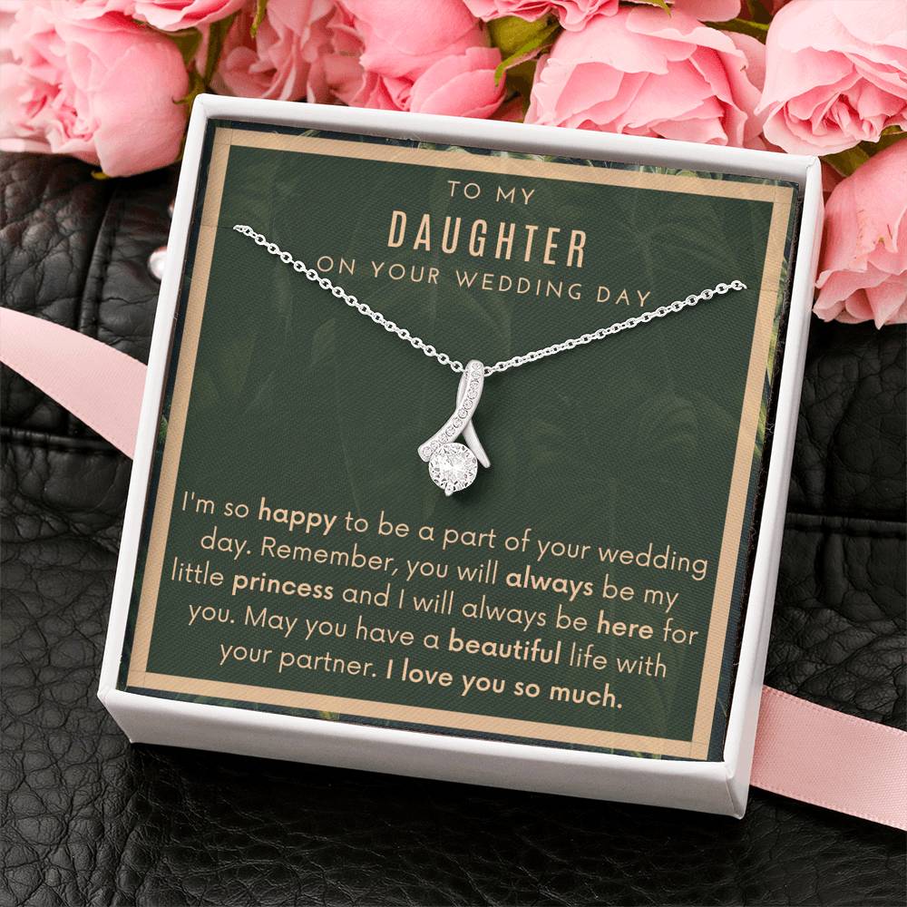 To My Daughter On Your Wedding Day Necklace