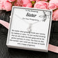 To My Amazing Sister On Your Pregnancy Ribbon Necklace