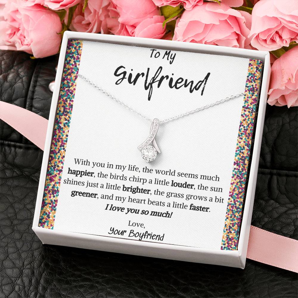 To My Girlfriend Alluring Beauty Necklace