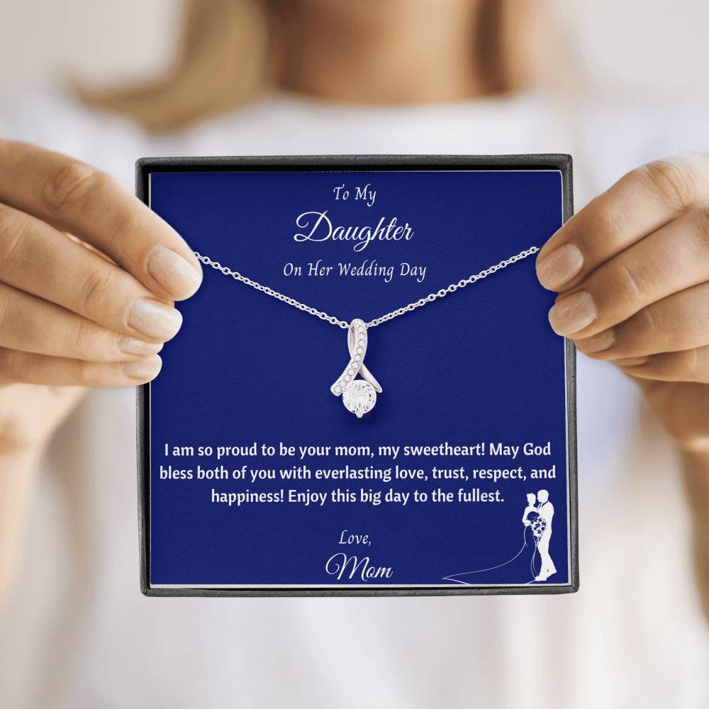 To My Daughter On Her Wedding Day Necklace