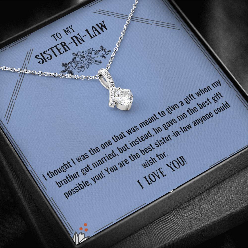 I Smile Because You Are My Sister-In-Law - Women's Necklace, Gift For -  Engrave The Love