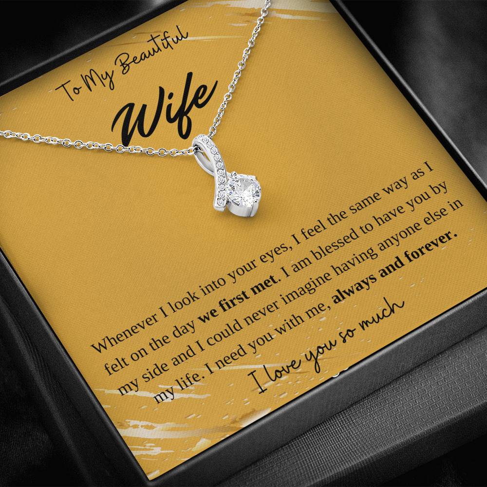 To My Beautiful Wife Necklace