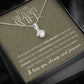 To My Military Wife Necklace