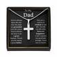 To My Dad Cross Necklace