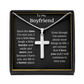 To My Boyfriend Cross Necklace