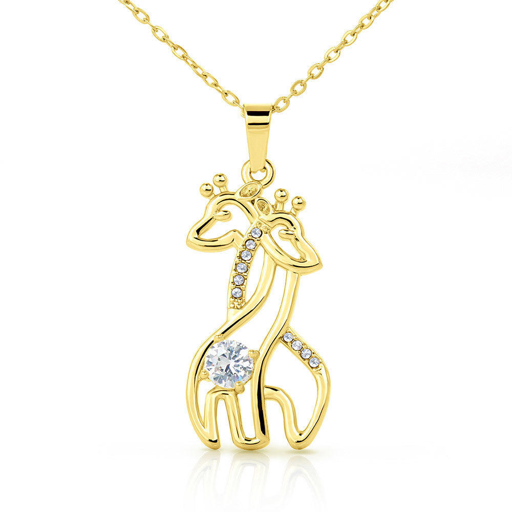 To My Amazing Daughter Giraffe Necklace