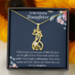 To My Amazing Daughter Giraffe Necklace