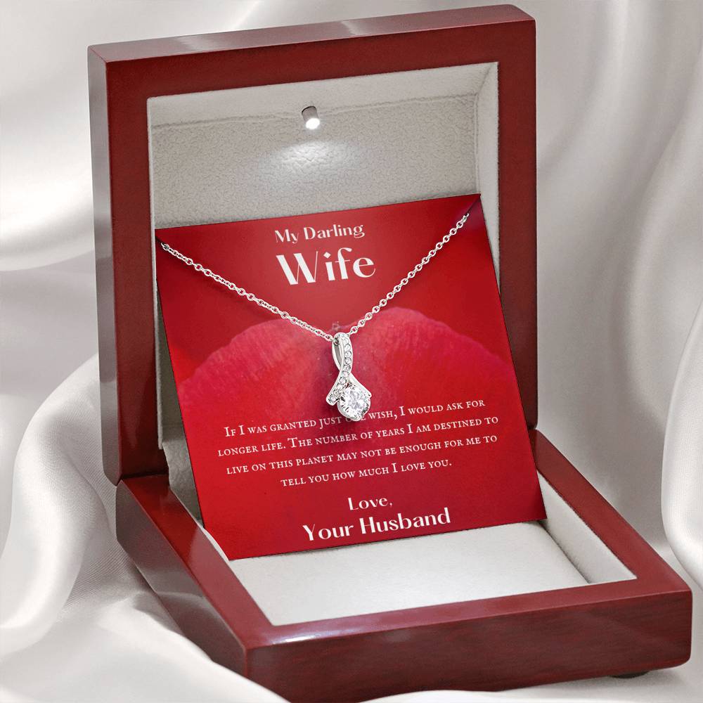 My Darling Wife One Wish Necklace