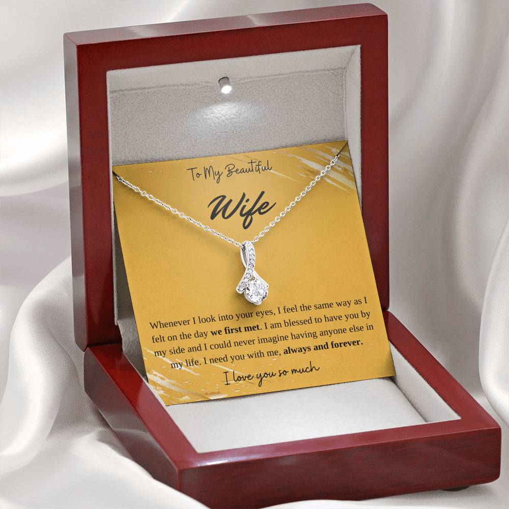 To My Beautiful Wife Necklace