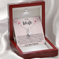 To My Wife Ribbon Hearts Strings Necklace