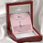 To My Mom on My Wedding Day Petite Ribbon Necklace