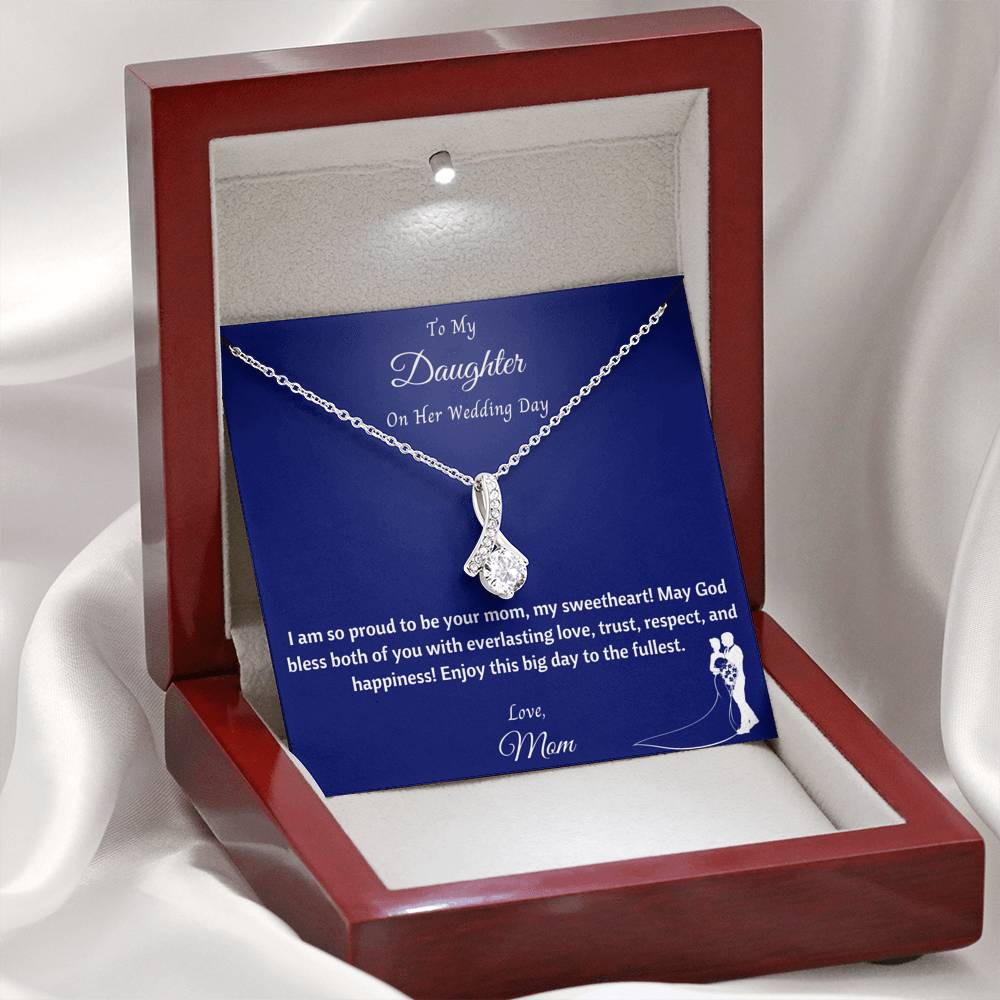 To My Daughter On Her Wedding Day Necklace