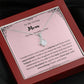 To My Mom on My Wedding Day Petite Ribbon Necklace