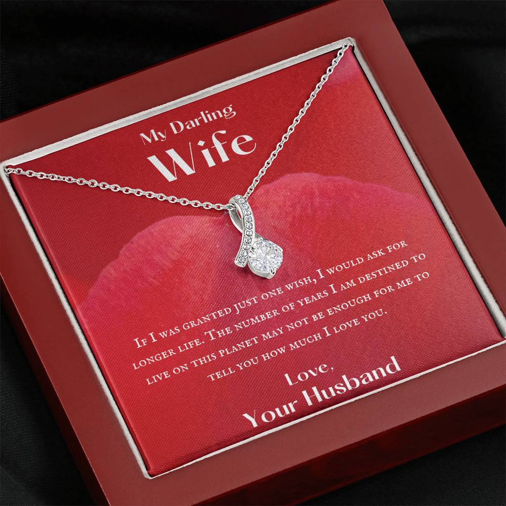 My Darling Wife One Wish Necklace