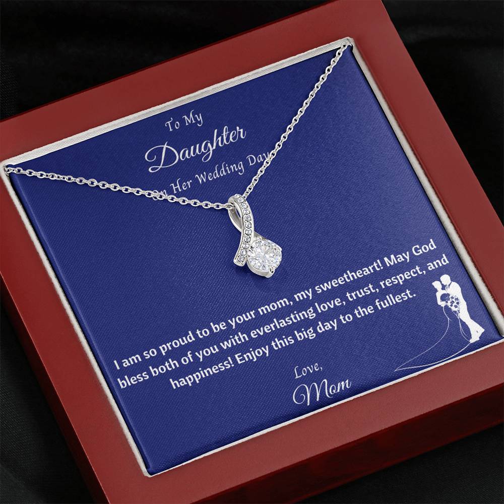 To My Daughter On Her Wedding Day Necklace