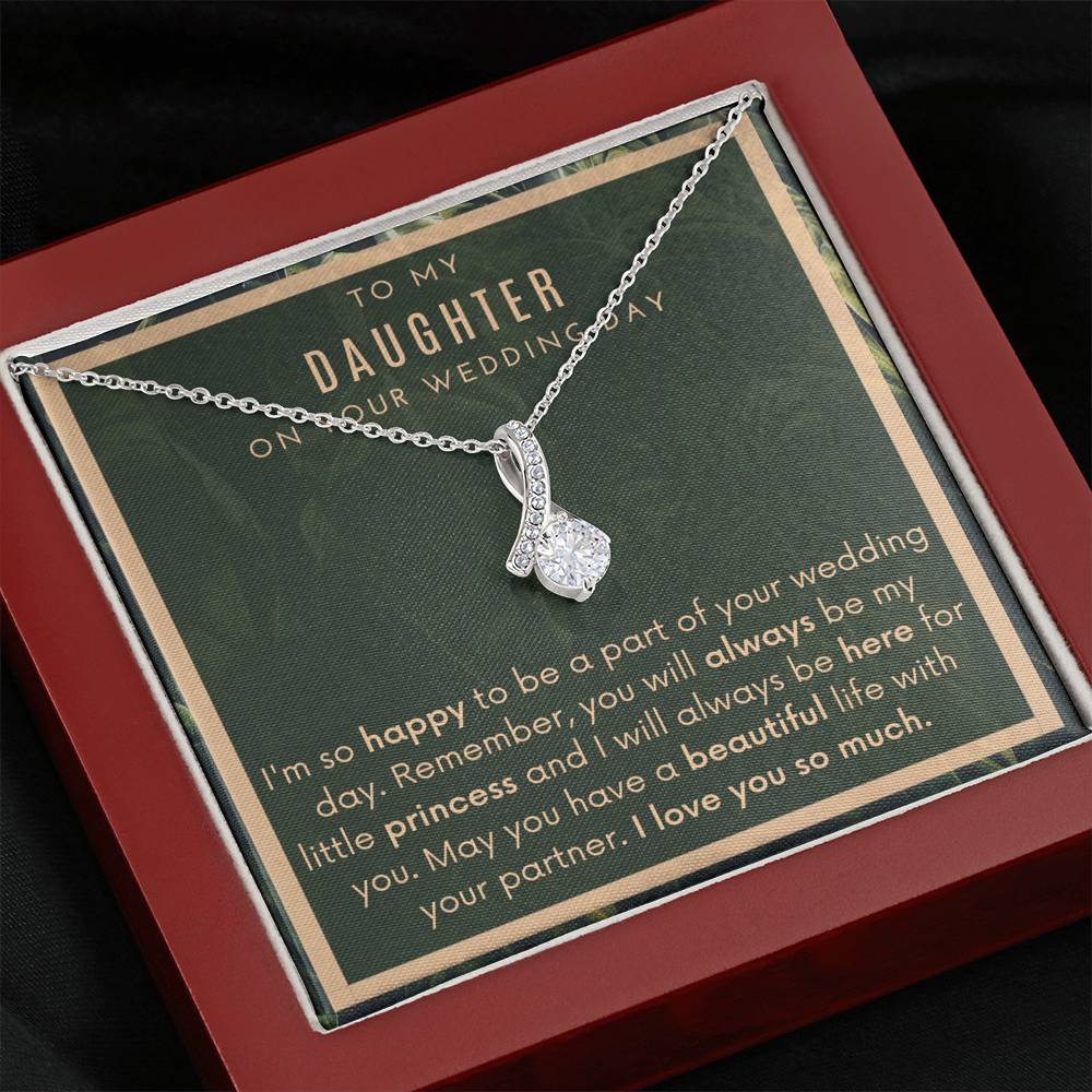 To My Daughter On Your Wedding Day Necklace