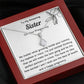 To My Amazing Sister On Your Pregnancy Ribbon Necklace