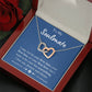 To My Soulmate Interlocking Hearts Necklace