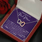 Congratulations To A New Mom Interlocking Hearts Necklace