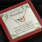 To My Loving Grandma Interlocking Hearts Necklace