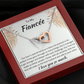 To My Fiancee Interlocking Hearts Necklace