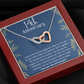 Happy 14th Anniversary Interlocking Hearts Necklace