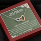 Happy 1st Anniversary To My Girlfriend from Boyfriend Interlocking Hearts Necklace